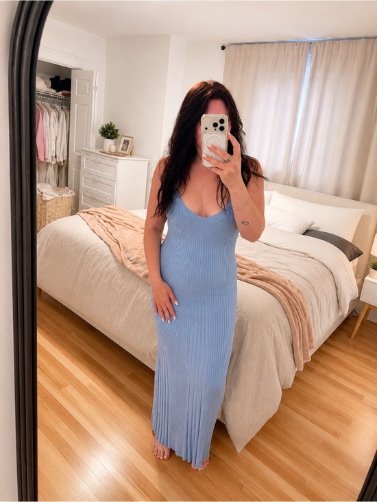 Dynamite Dresses & Skirts - Dynamite Blue Monday Ribbed Knit Maxi Dress | Size Large | NWT